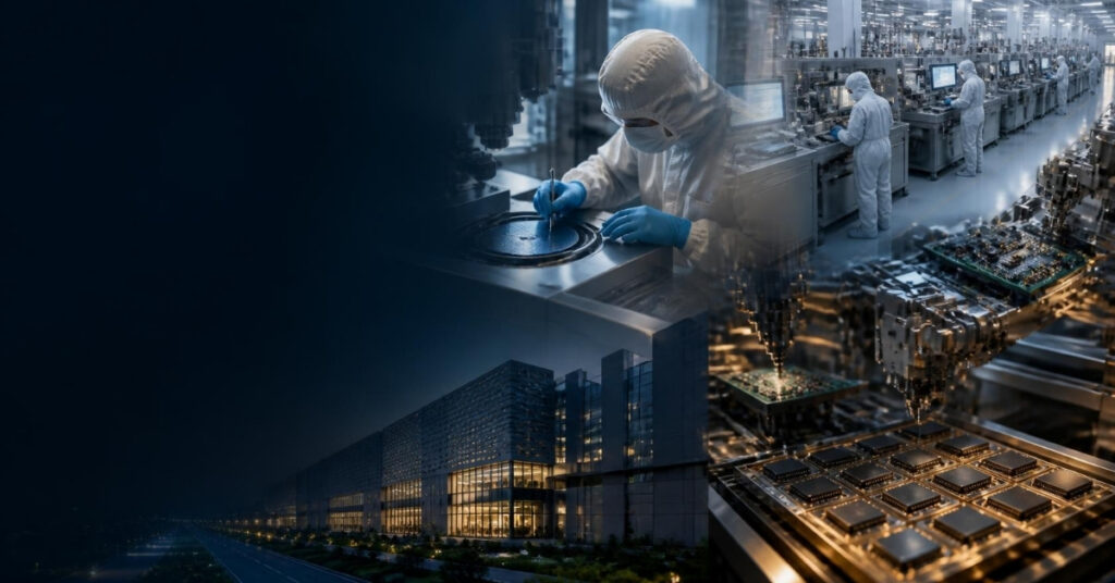 India’s emerging semiconductor ecosystem spanning fabrication, packaging, engineering and electronics manufacturing, indo shinka advisory, semiconductor, semiconductor industry