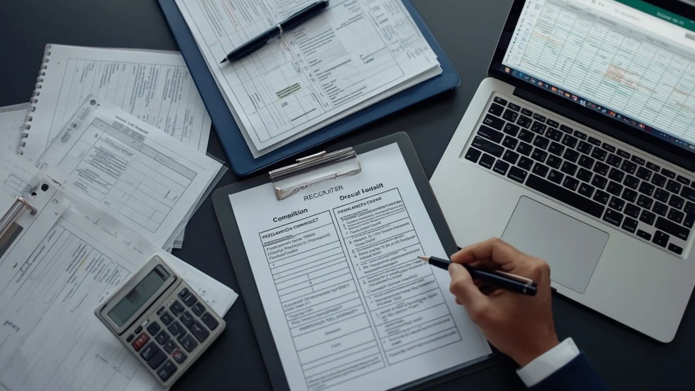 Payroll records and audit documents being reviewed for statutory compliance, third-party payroll, indo shinka advisory